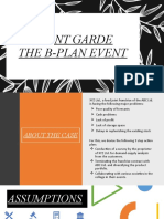 Avant Garde The B-Plan Event