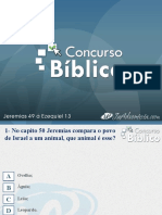 Concurso Bíblico 2012 - 01 - 09 - 2012