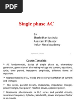 Single Phase AC