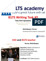 IELTS Writing Task #2: Two-Part Question