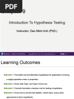 Chap 9 Hypothesis Testing - Student