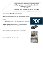 Lesson 3 External Hardware Quastions