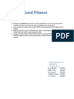 Cardiogood Fitness: Report To Management