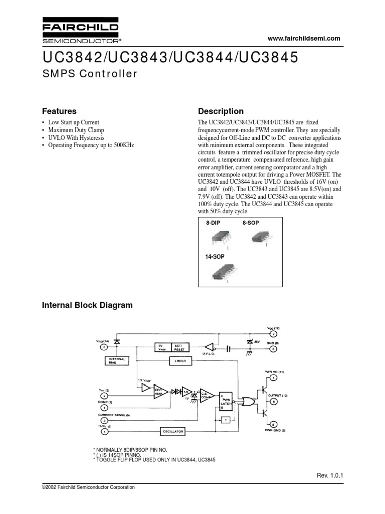 Uc3843 309322 PDF Amplifier Capacitor
