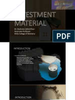 Investment Materials Introduction Plus Gypsum Bonded Investment Materials Final