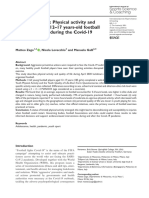 Players at Home: Physical Activity and Quality of Life in 12-17 Years-Old Football (Soccer) Players During The Covid-19 Lockdown