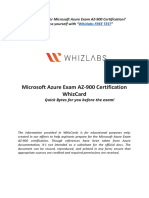 Microsoft Azure Exam Az-900 Certification Whizcard