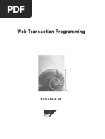 Sap Web Transaction Programming