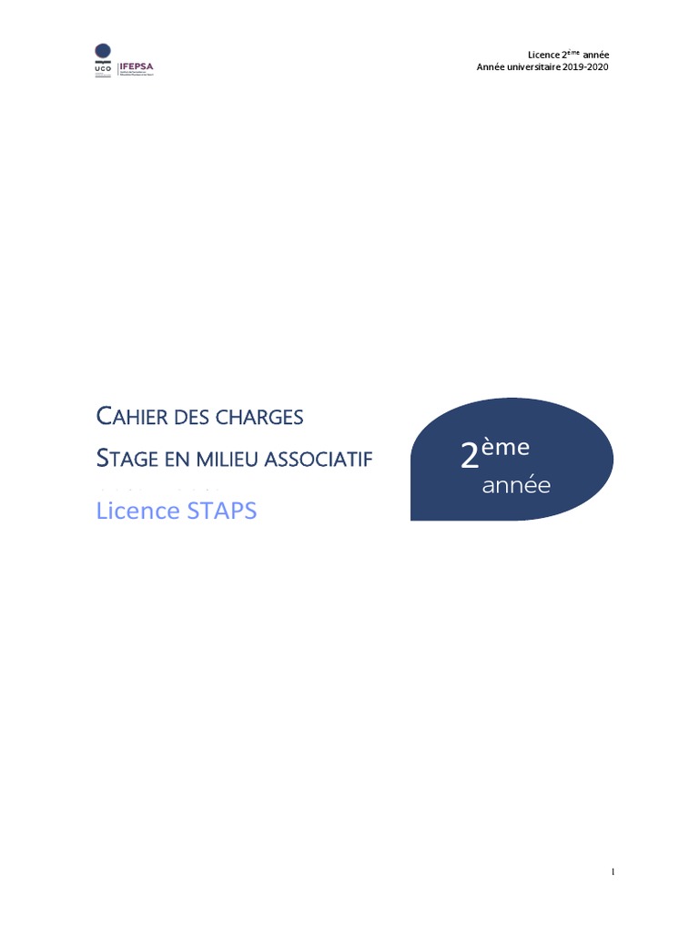 Page De Garde Diapo Cahier Des Charges Cahier Des Charges Asso 19-20 | PDF | Des sports