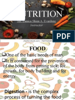 Nutrition: Ms. Danica Shien A. Evardone