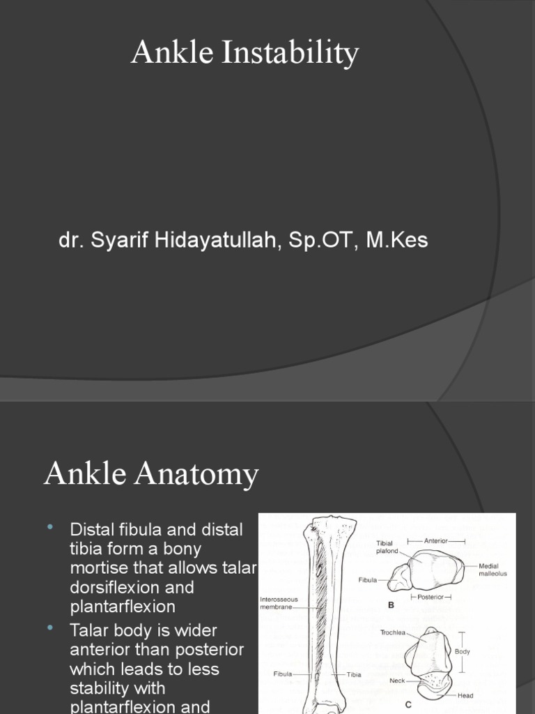 Ankle Instability Pdf _ Chronic ankle instability: diagnosis and ...