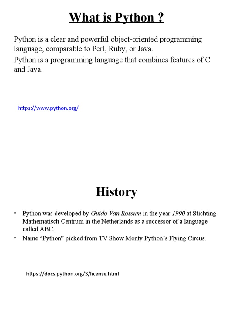 Basics of Python | PDF | Python (Programming Language) | Variable ...