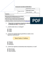 Evaluación Matemática Unidad 2 2 Básico