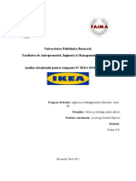 Analiza Situationala Pentru Compania SC IKEA ROMANIA SRL