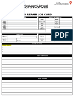 Job Card Form