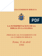 Pontificia Comisión Bíblica - Interpretación Bíblica
