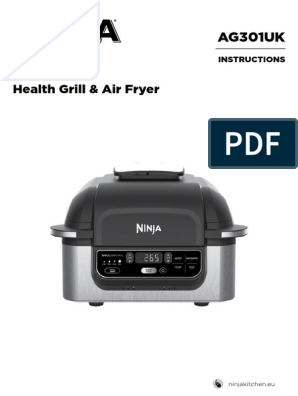 User manual Ninja Foodi Health Grill & Air Fryer AG301UK (English