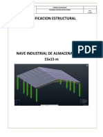 Nave Industrial de Almacenamiento 15x15 M