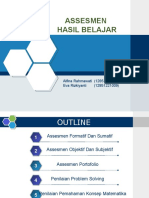 Assesmen Hasil Belajar