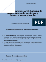 Semana 15 y 16 - Comercio Internacional, Balanza de Pagos, Mercado de Divisas, Reservas Internacionales