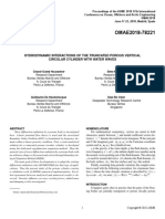 Hydrodynamic Interactions of The Truncated Porous Vertical Circular Cylinder With Water Waves