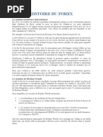 HISTOIRE DU FOREX