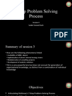 7-Step Problem Solving Process: Session 4 Sanket Sunand Dash