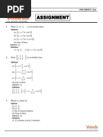 Sets Assignment Solution