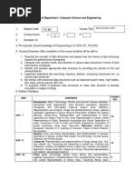 Data Structures Syllabus