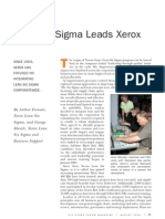 Lean Six Sigma Leads Xerox