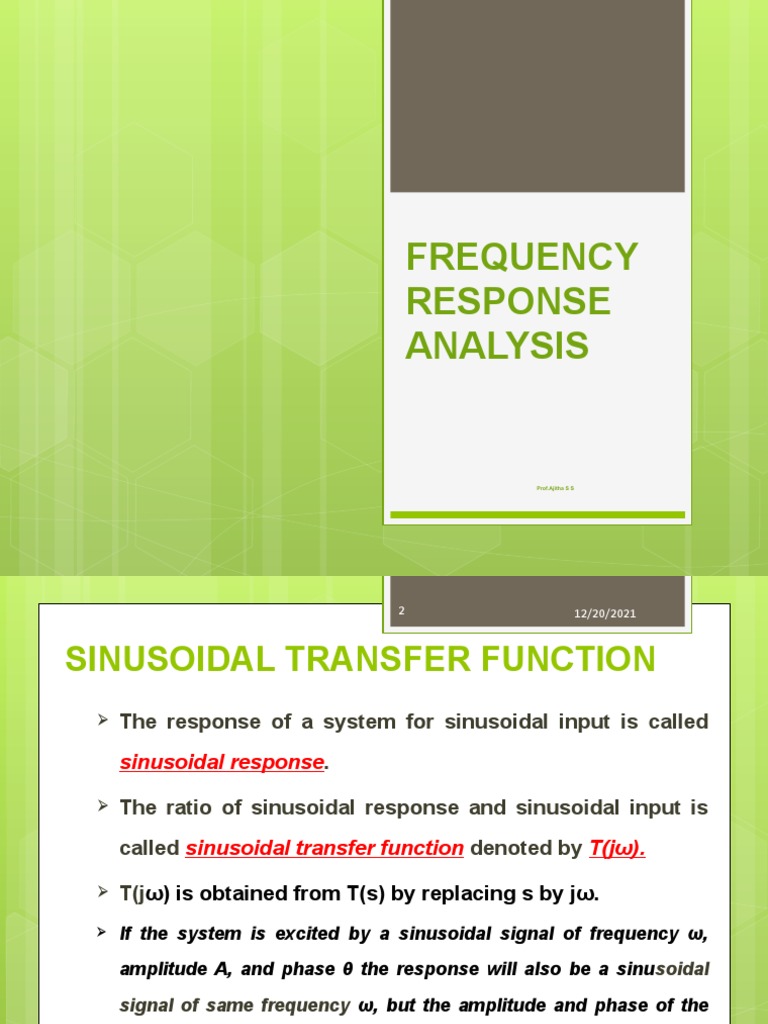Frequency Response Analysis | PDF | Resonance | Bandwidth (Signal ...