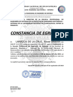 Constancia de Egresado #014-2021