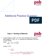 Additional Practice Questions on Bonding and Mechanical Properties of Materials