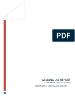 Welding Lab Report