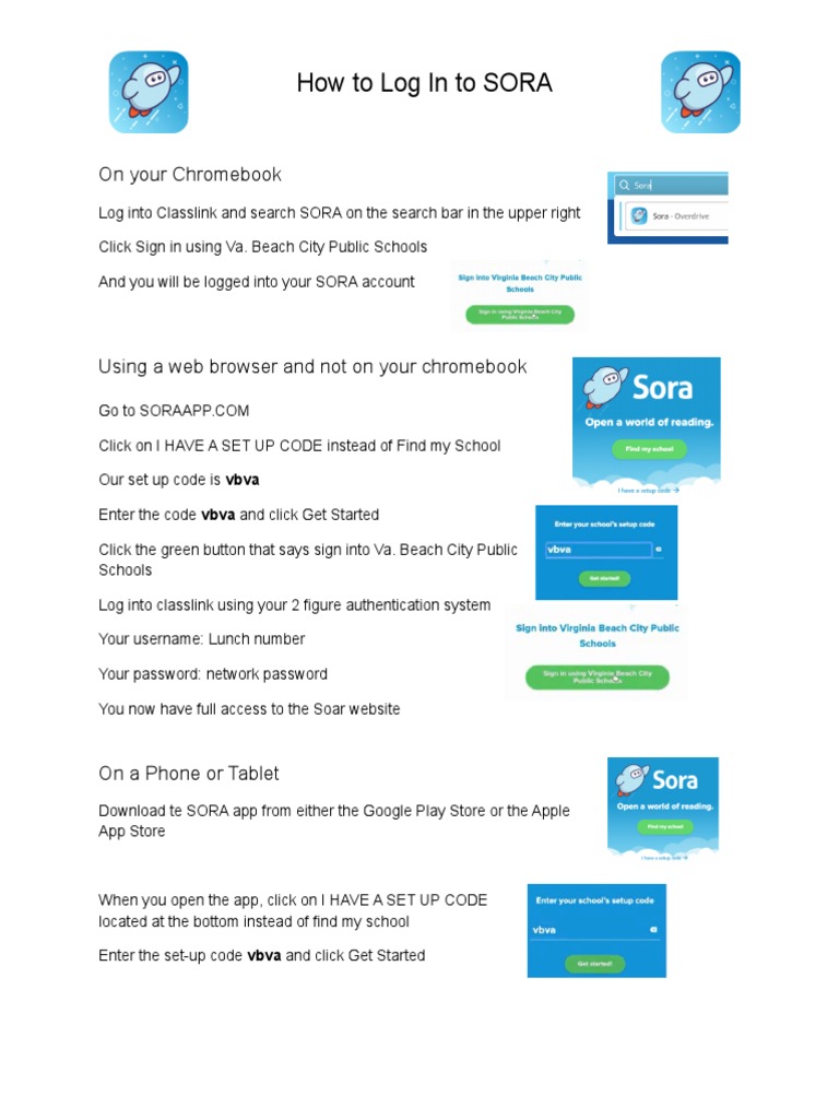 How to Access SORA Login Guide | PDF | Career & Growth