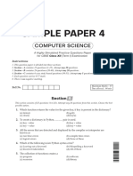 Sample Paper 4: Computer Science