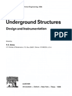 Underground Structures Design and Instrumentation