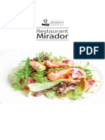 Carta Restaurant Mirador - 2021