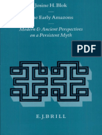 Josine H. Blok The Early Amazons Modern and Ancient Perspectives On A Persistent Myth