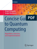 Concise Guide To Quantum Computing: Sergei Kurgalin Sergei Borzunov