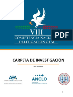 Carpeta de Investigación - VIII CNLO - Fase Regional 1