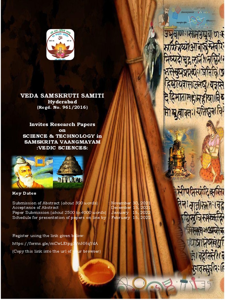 VEDA SAMSKRUTI SAMITIInvite Vedic Sciences 251021 PDF Vedas