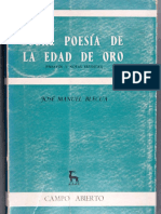 Blecua Imprenta Poesia Edad de Oro