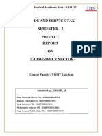 Goods and Service Tax Semester - 2 Project ON E-Commerce Sector