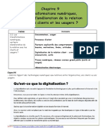 chap 9 Les transformations numériques vecteurs damélioration de la relation clients