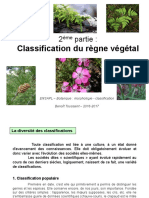 Botanique (Classification 1) B. Toussaint ENSAPL 2016