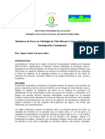 Segundo Informe Monitoreo de Peces en Cuero y Salado