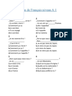 Examen de Francais A1 Activites Ludiques Comprehension Ecrite Texte Ques 134402