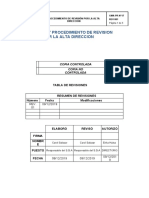 GMA- PR Nº017 precedimiento de revision pormla direccion