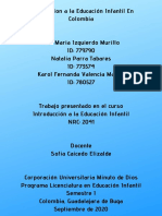 Hagamos Un Recorrido Histórico Por La Educación Preescolar en Nuestro País